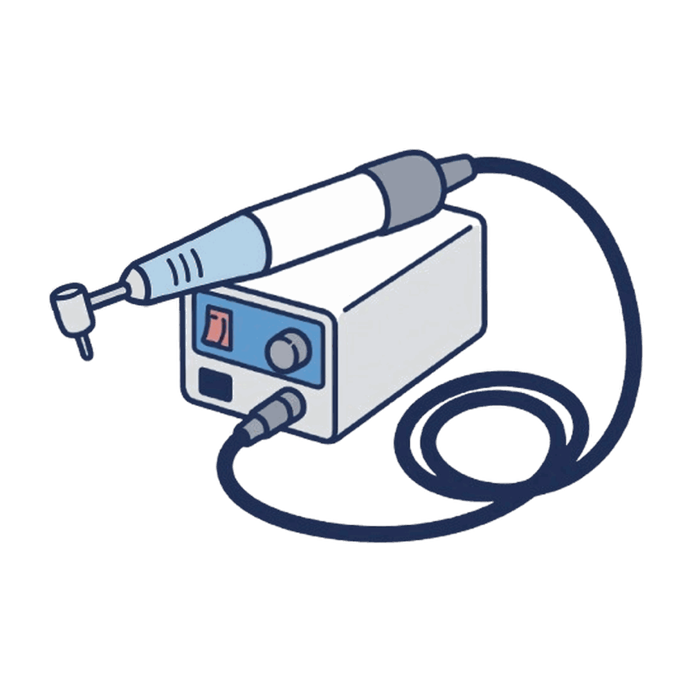 歯科用マイクロモーター（エンジン）のイラスト素材